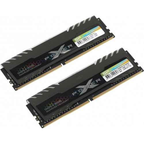 Модуль памяти DDR4 Silicon Power Xpower Turbine RGB 16GB (2x8GB kit) 3600MHz CL18 [SP016GXLZU360BDB]